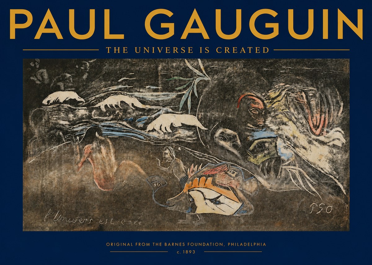 Paul Gauguin The Universe Is Created II No2 - Poszter