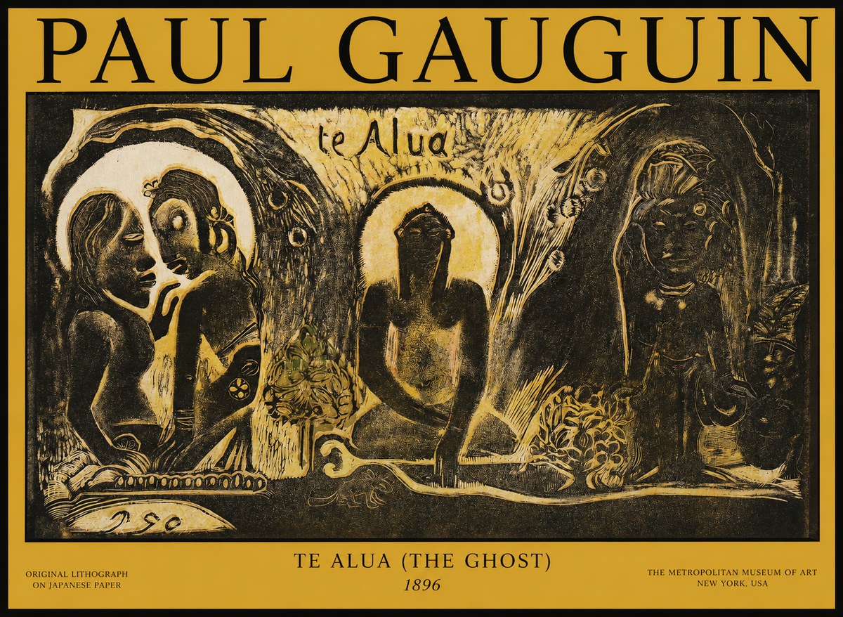 Paul Gauguin Te Alua (the Ghost) No1 - Poszter