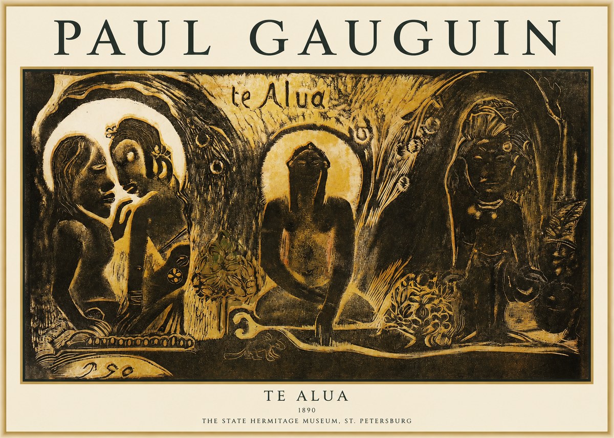 Paul Gauguin Te Alua (the Ghost) No6 - Poszter