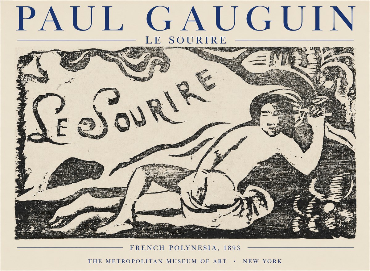 Paul Gauguin Le Sourire No1 - Poszter