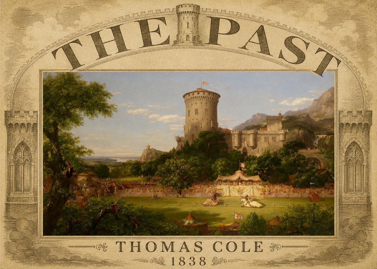 Thomas Cole The Past No3 - Poszter