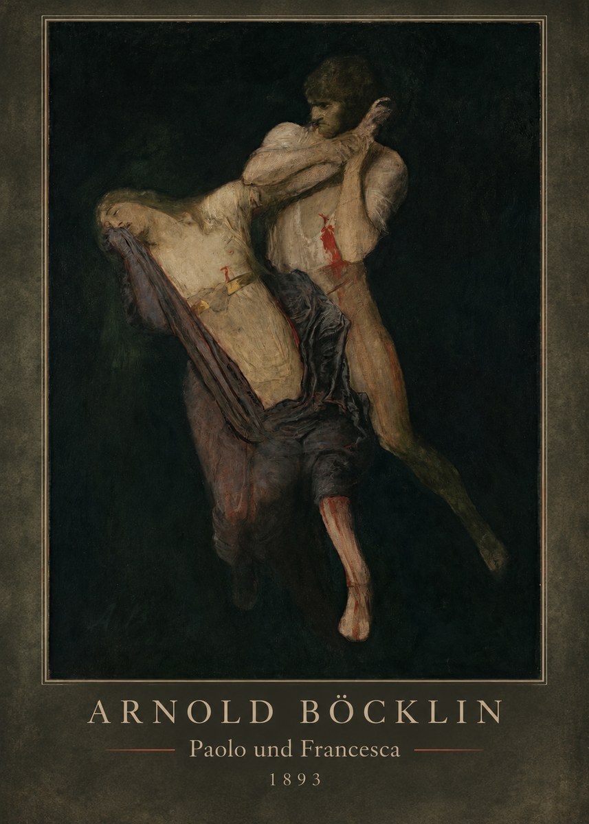 Arnold Böcklin Paolo Und Francesca No1 - Poszter