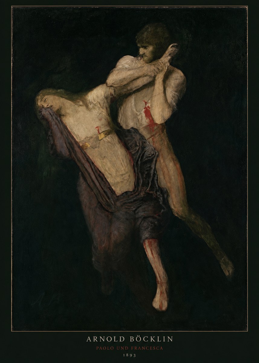 Arnold Böcklin Paolo Und Francesca No3 - Poszter