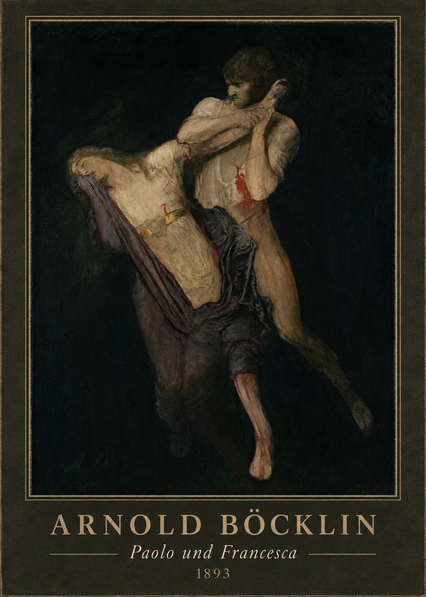 Arnold Böcklin Paolo Und Francesca No4 - Poszter