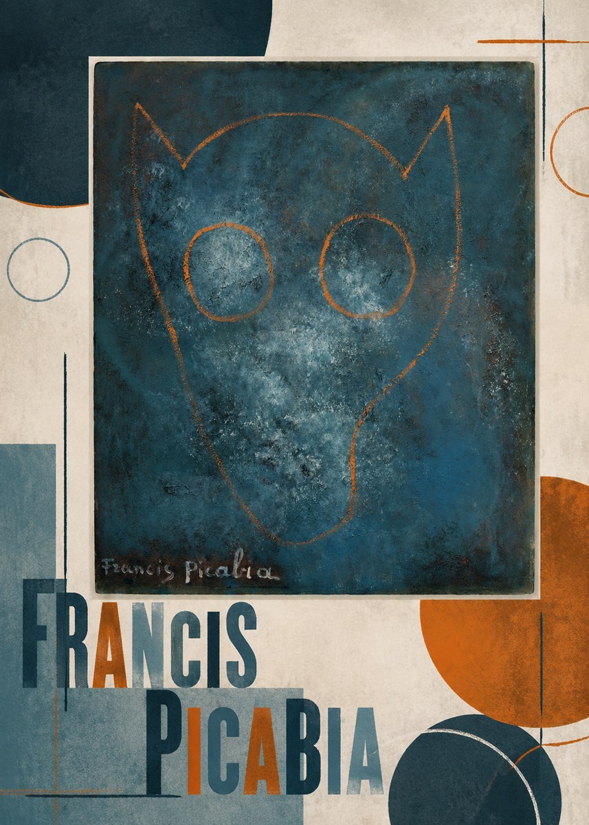 Francis Picabia Abstract Head No2 - Poszter
