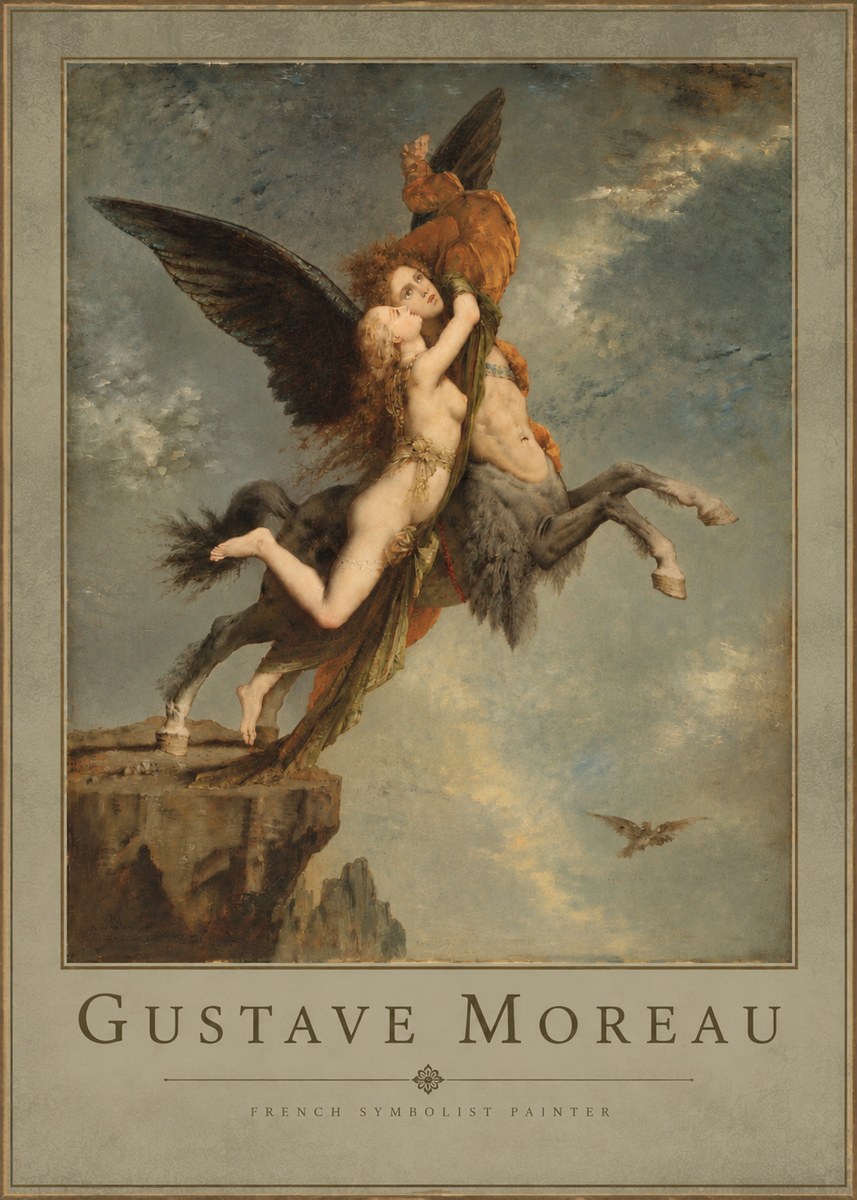 Gustave Moreau The Chimaera No4 - Poszter