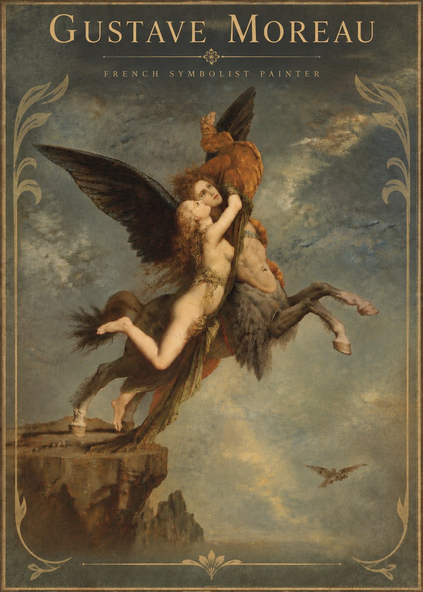 Gustave Moreau The Chimaera No6 - Poszter