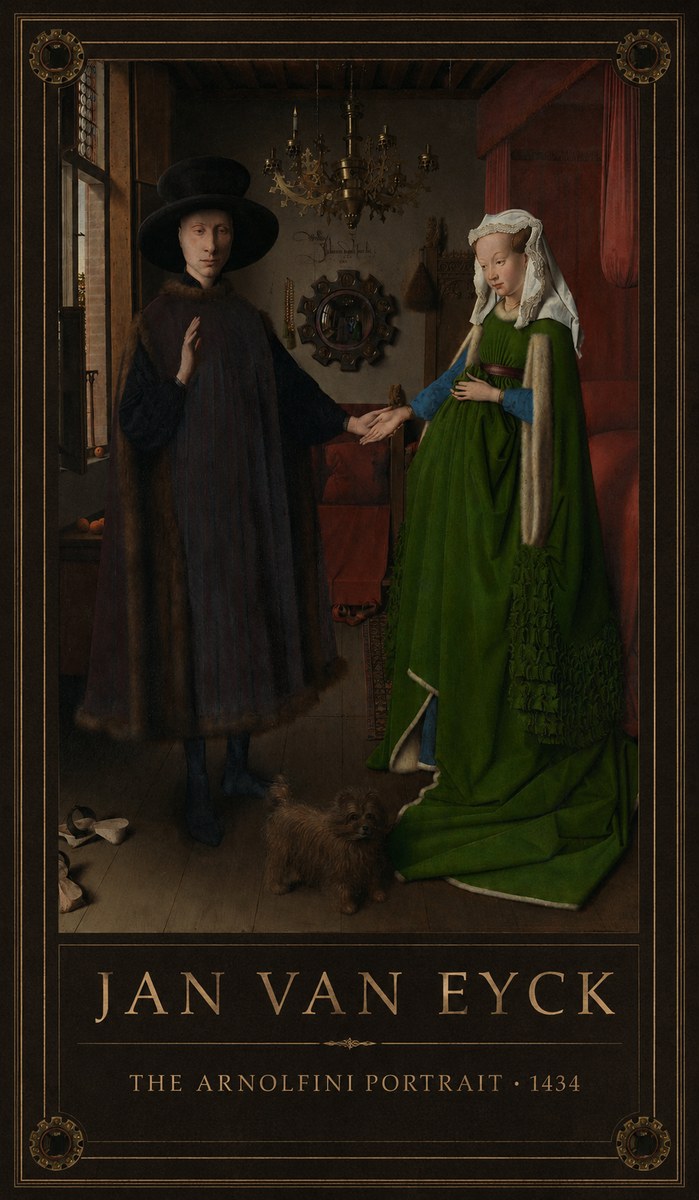 Jan van Eyck The Arnolfini Portrait I No1 - Poszter