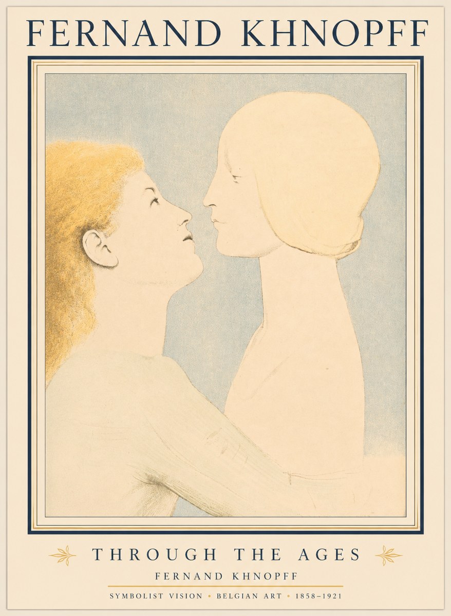 Fernand Khnopff Through the Ages No1 - Poszter