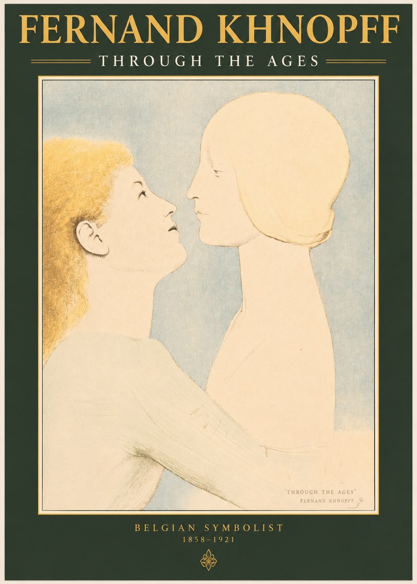 Fernand Khnopff Through the Ages No2 - Poszter