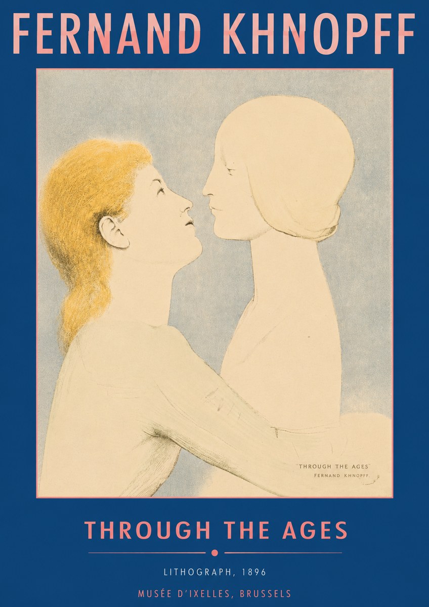 Fernand Khnopff Through the Ages No6 - Poszter