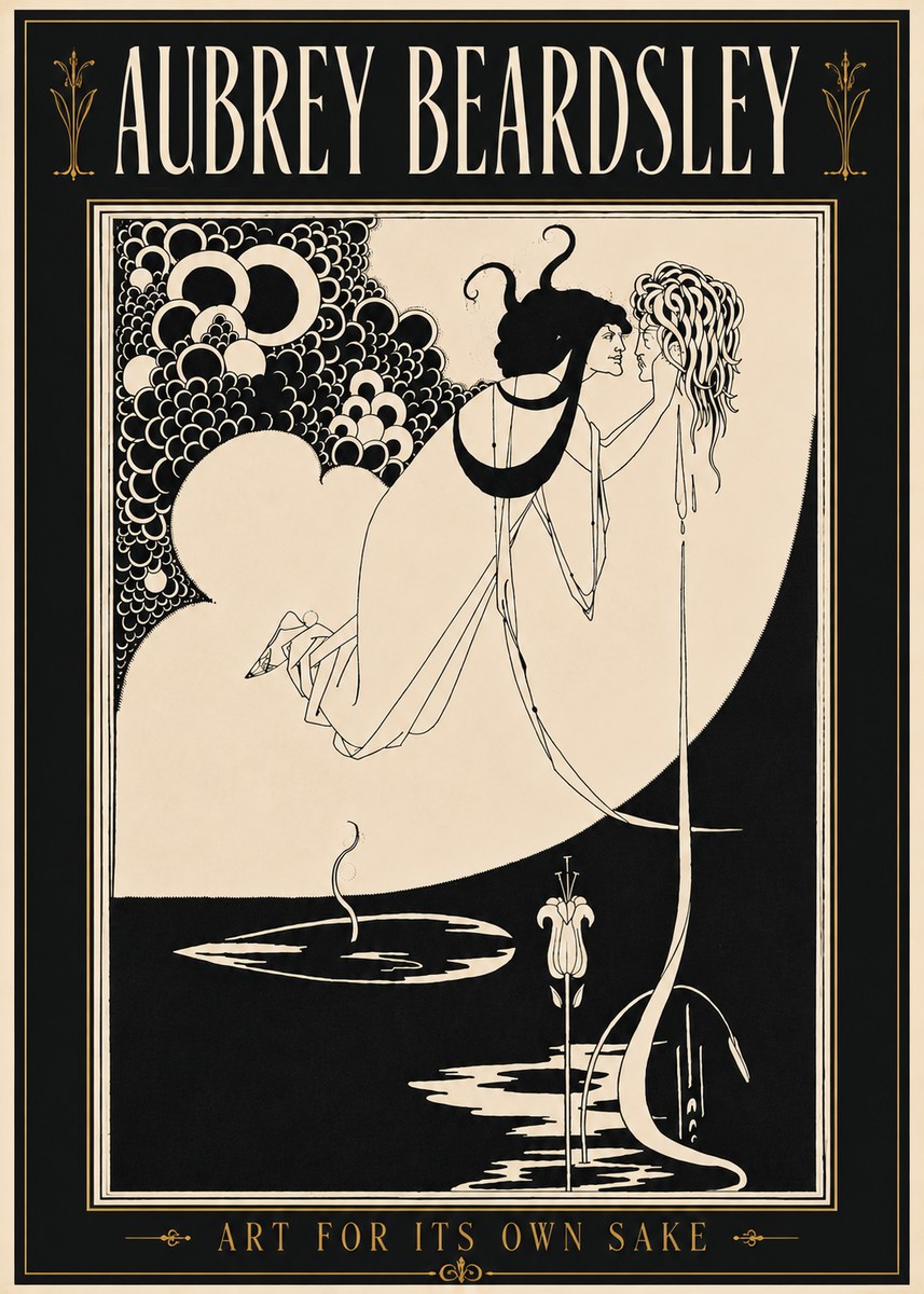 Aubrey Beardsley Art for Its Own Sake No5 - Poszter