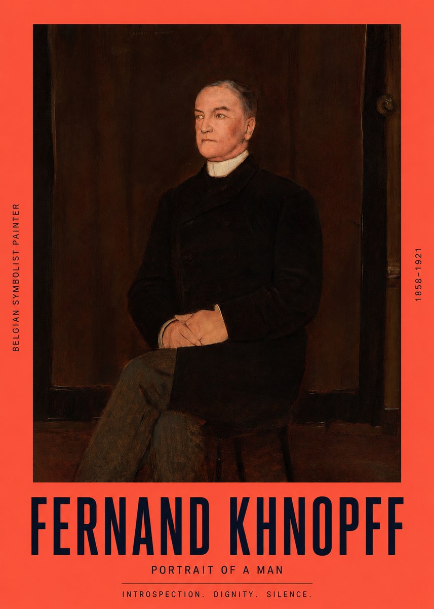 Fernand Khnopff Portrait of a Man No2 - Poszter