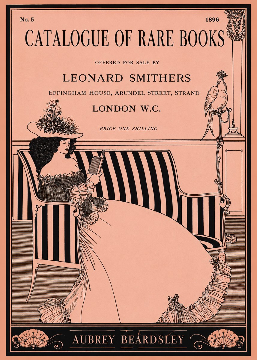 Aubrey Beardsley Catalogue of Rare Books No1 - Poszter