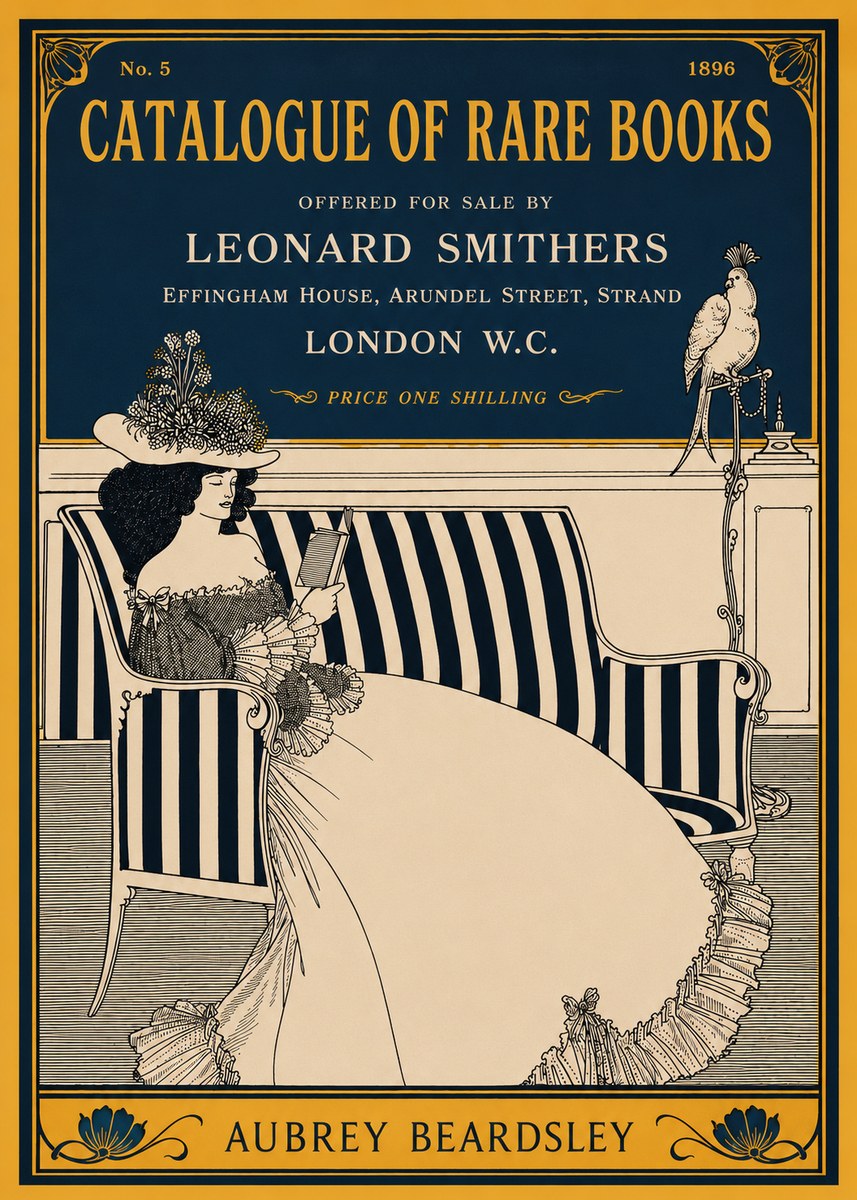 Aubrey Beardsley Catalogue of Rare Books No2 - Poszter
