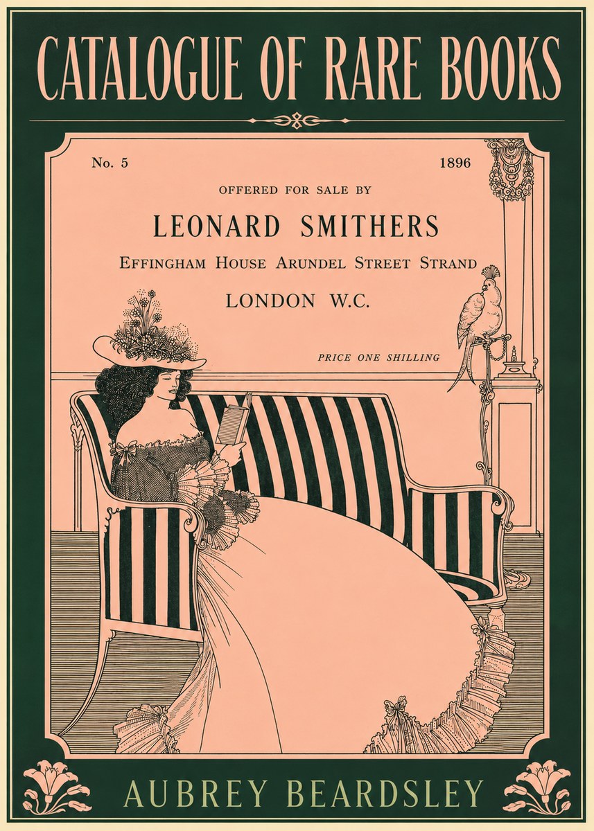 Aubrey Beardsley Catalogue of Rare Books No5 - Poszter