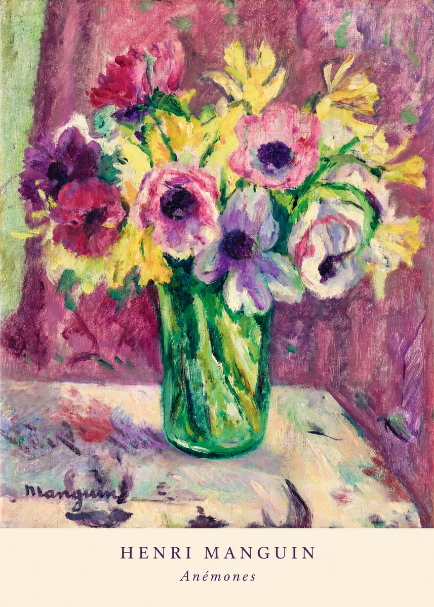 Henri Manguin Anémones No6 - Poszter