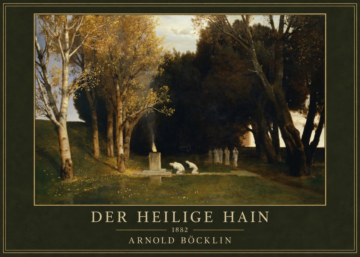 Arnold Böcklin Der Heilige Hain I No1 - Poszter