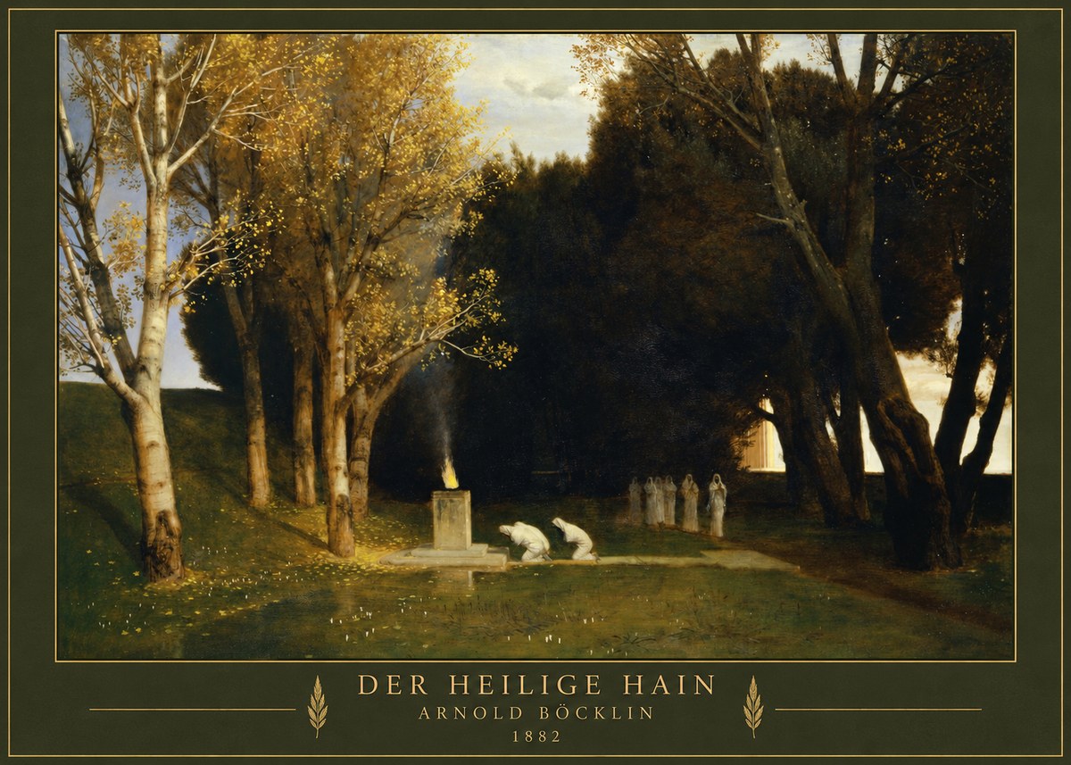 Arnold Böcklin Der Heilige Hain I No3 - Poszter