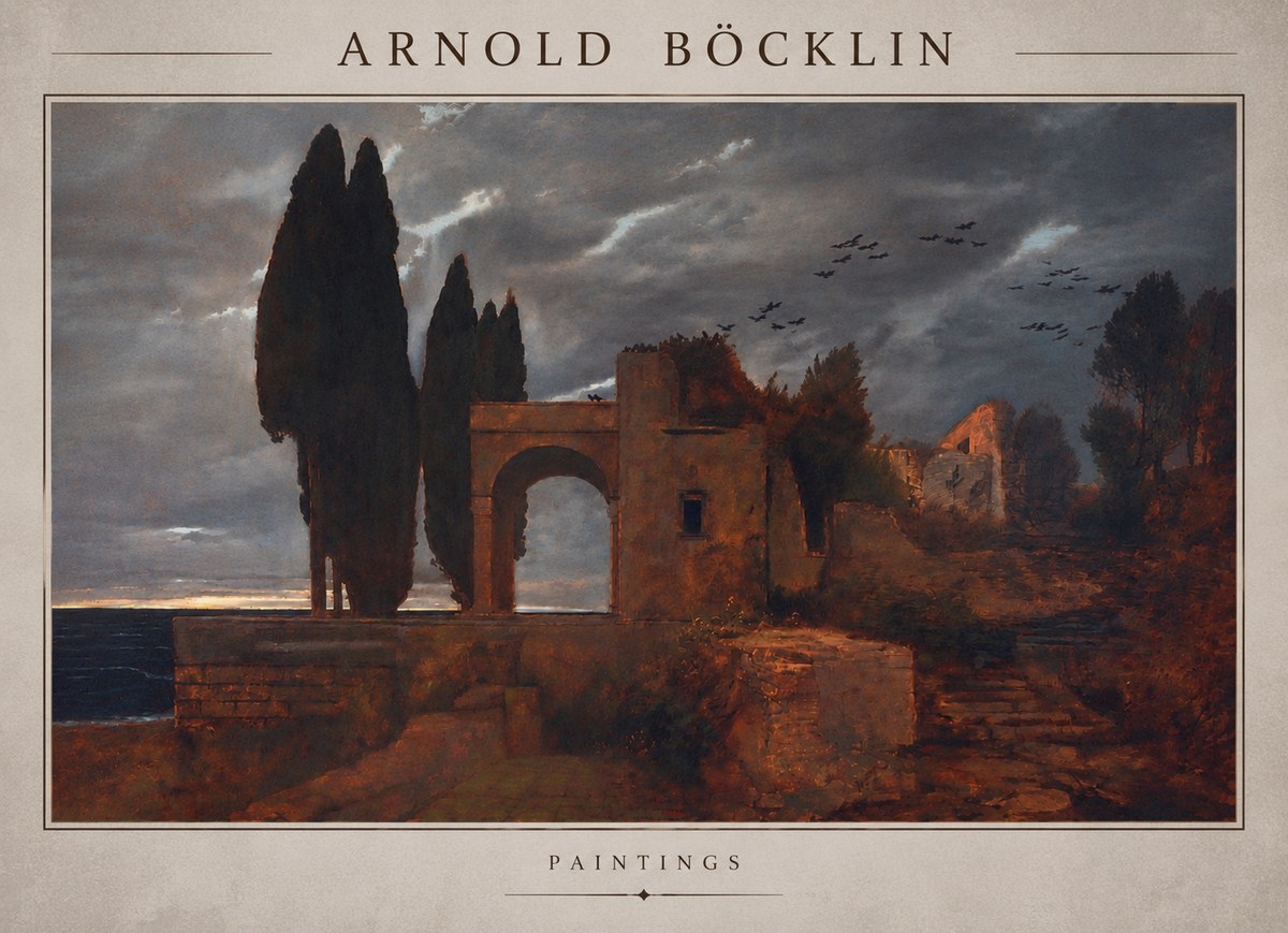 Arnold Böcklin Villa by the Sea I No5 - Poszter