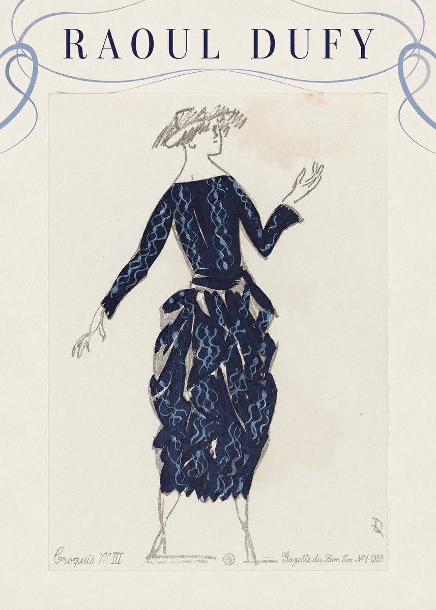 Raoul Dufy Croquis N°iii No3 - Poszter