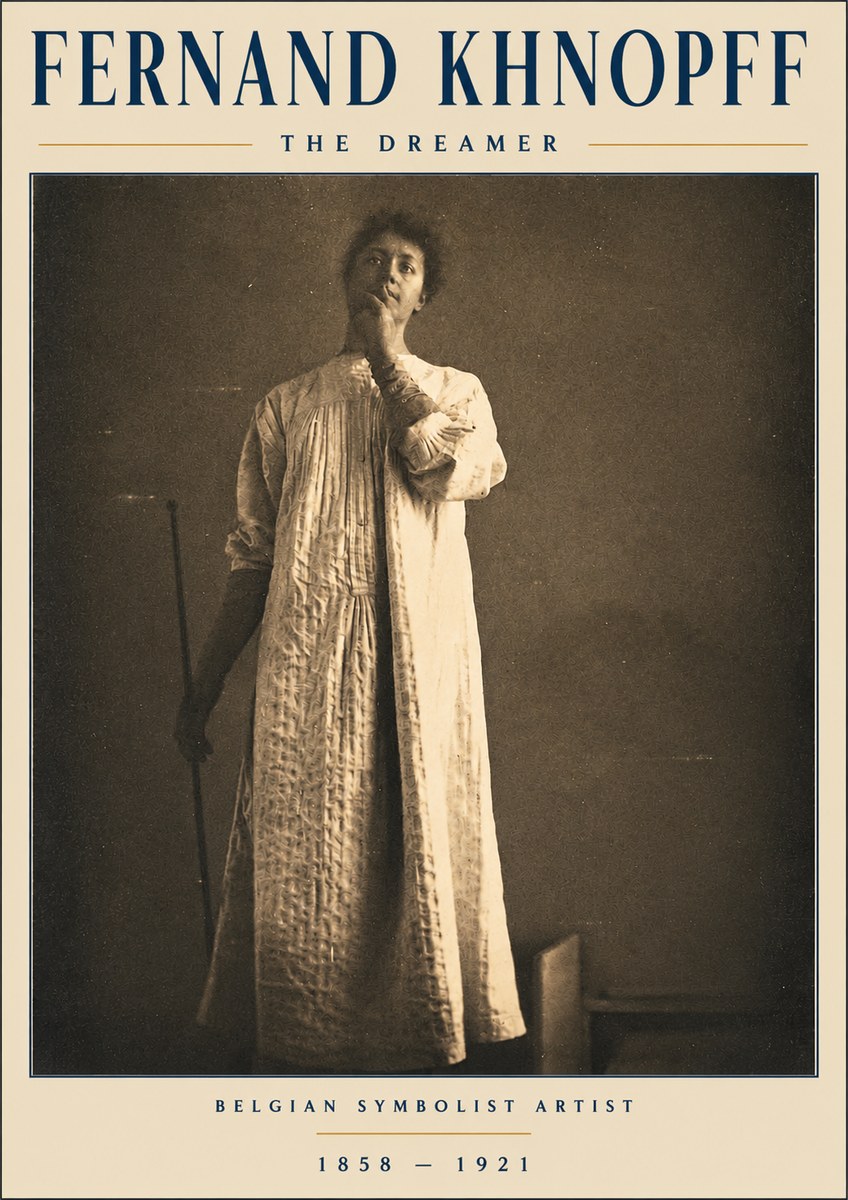 Fernand Khnopff The Dreamer No3 - Poszter
