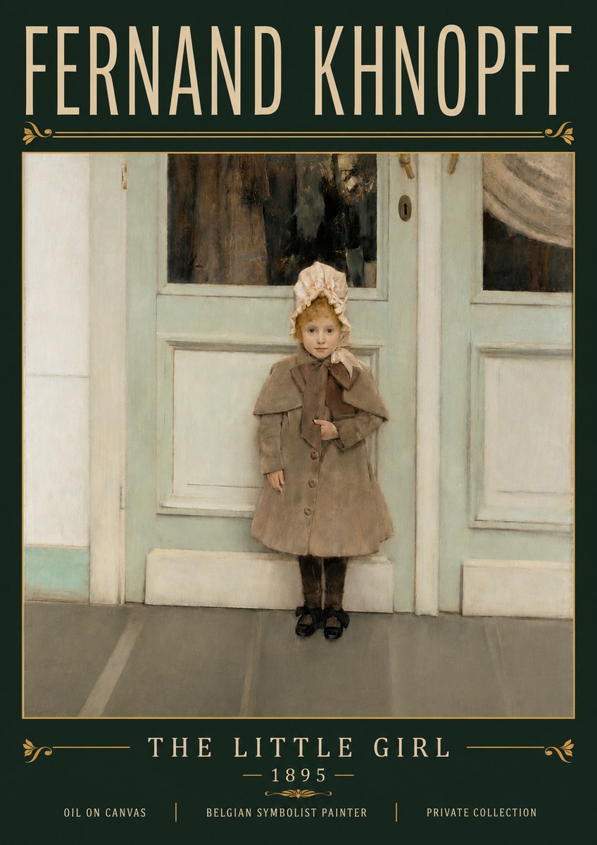 Fernand Khnopff The Little Girl No6 - Poszter