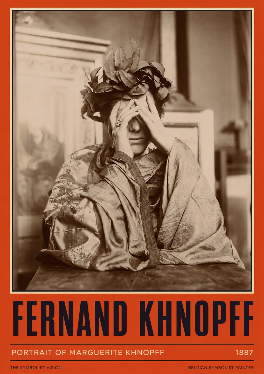 Fernand Khnopff Portrait of Marguerite Khnopff No2 - Poszter