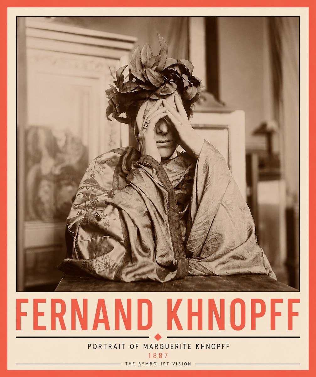 Fernand Khnopff Portrait of Marguerite Khnopff No6 - Poszter
