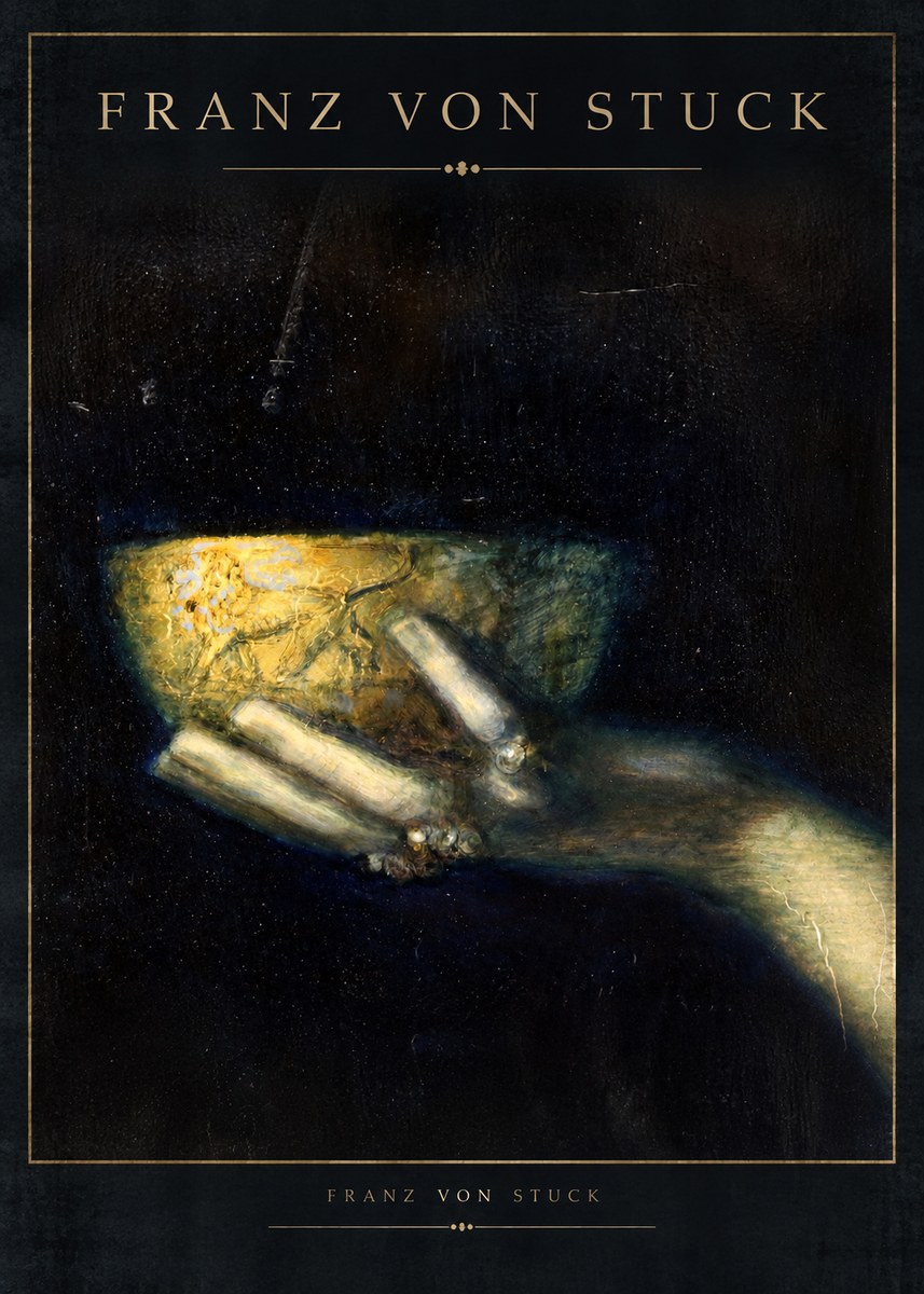 Franz von Stuck Die Schöne Hand Mit Der Schale No2 - Poszter