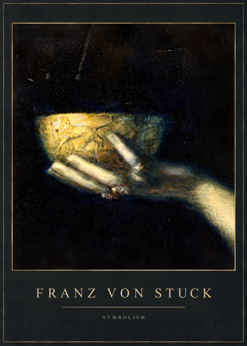 Franz von Stuck Die Schöne Hand Mit Der Schale No3 - Poszter