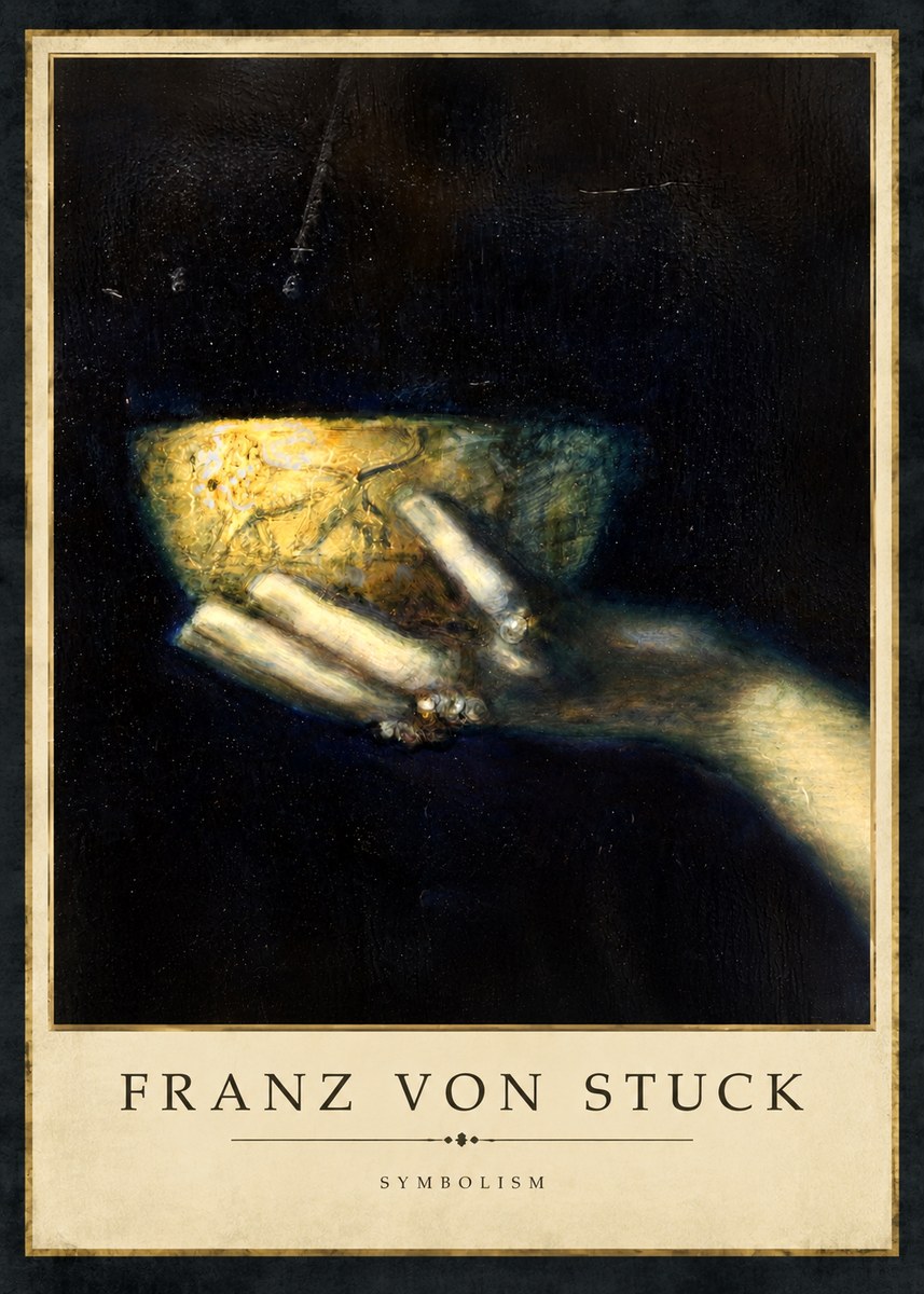 Franz von Stuck Die Schöne Hand Mit Der Schale No4 - Poszter