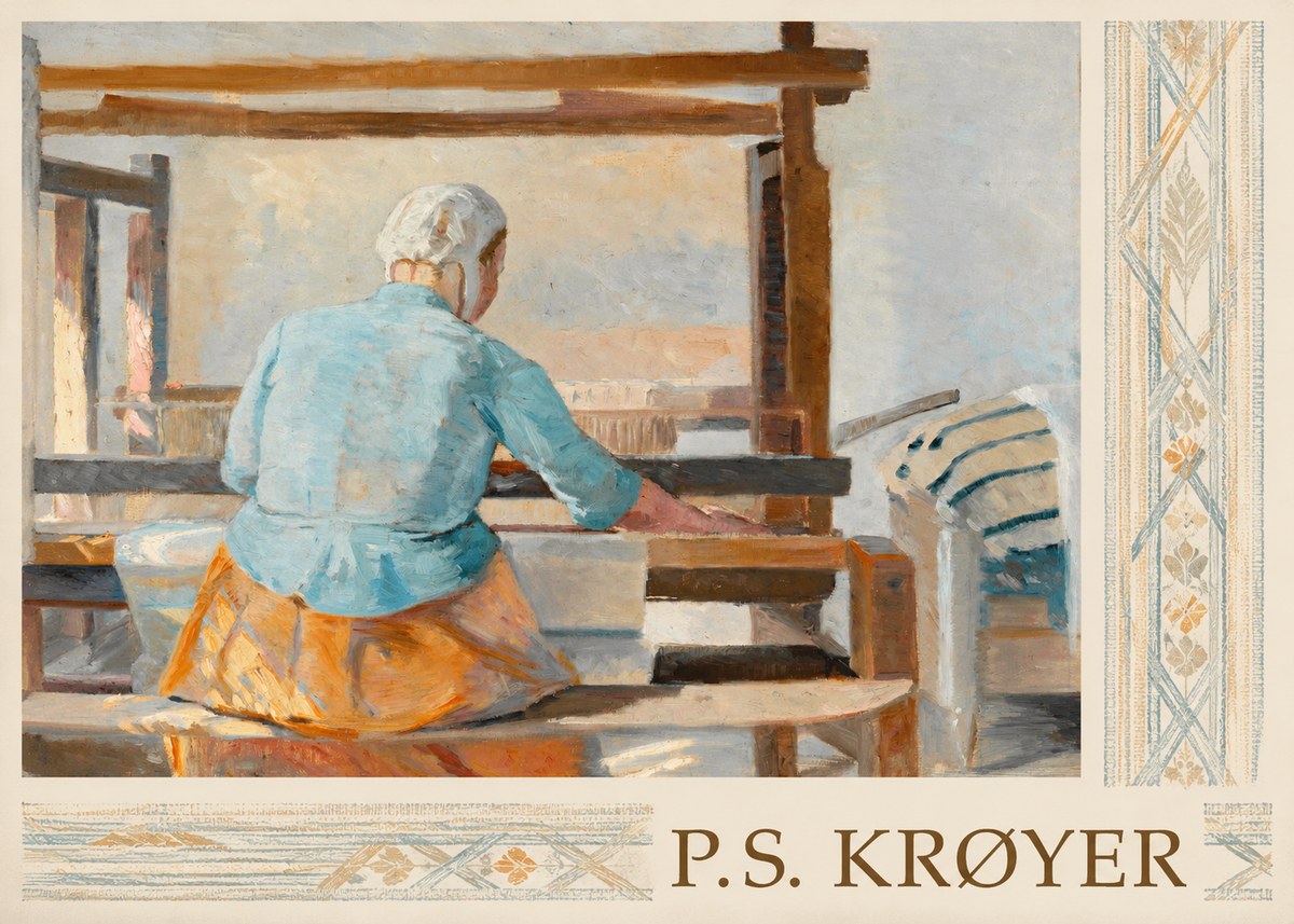 P.S. Krøyer A Weaver No3 - Poszter