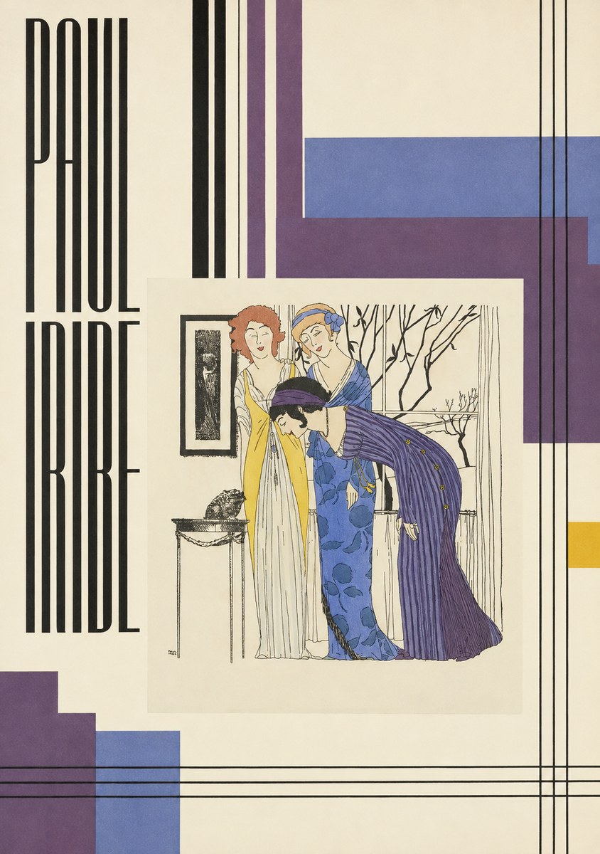 Paul Iribe Three Women and a Frog No4 - Poszter