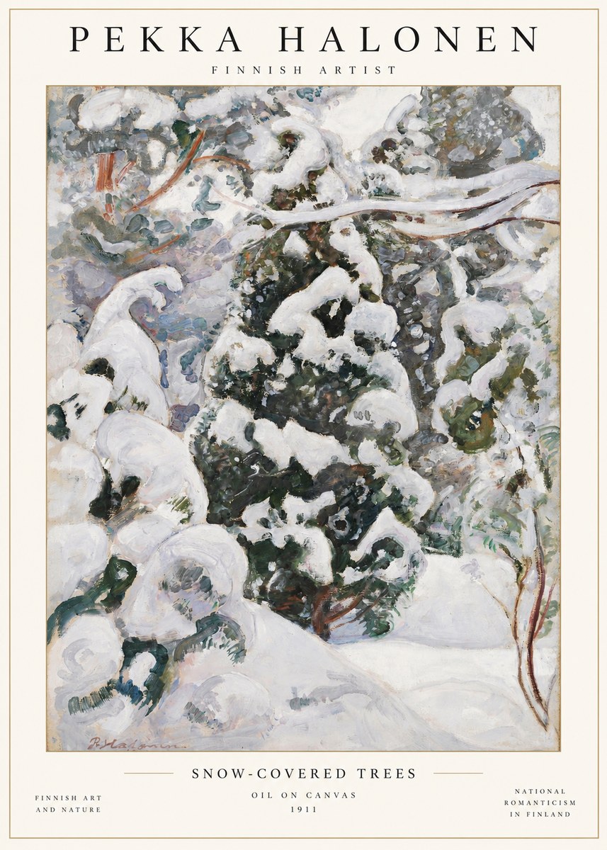 Pekka Halonen Winter Forest I No2 - Poszter