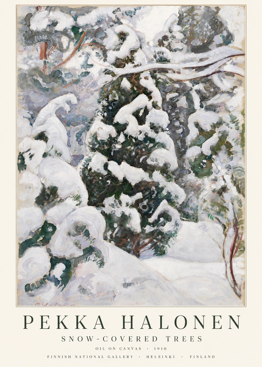 Pekka Halonen Winter Forest I No3 - Poszter