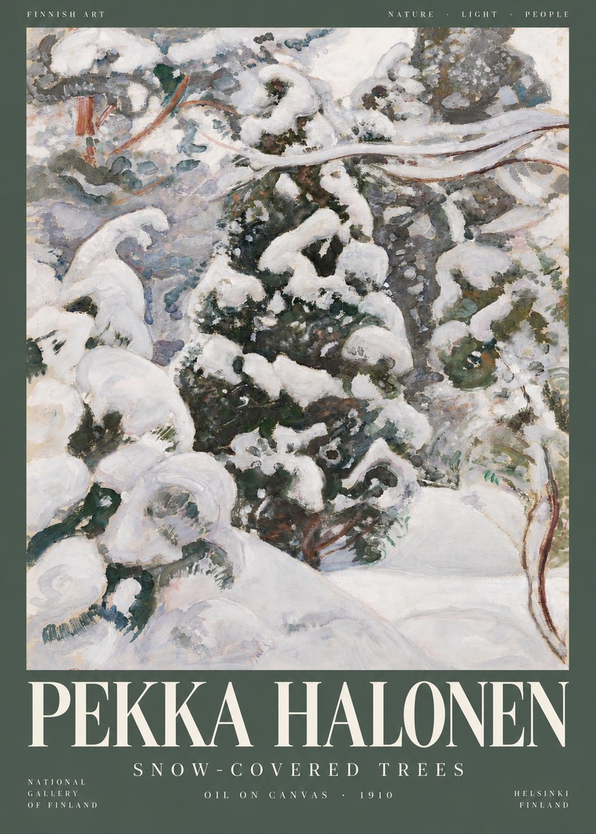 Pekka Halonen Winter Forest I No5 - Poszter