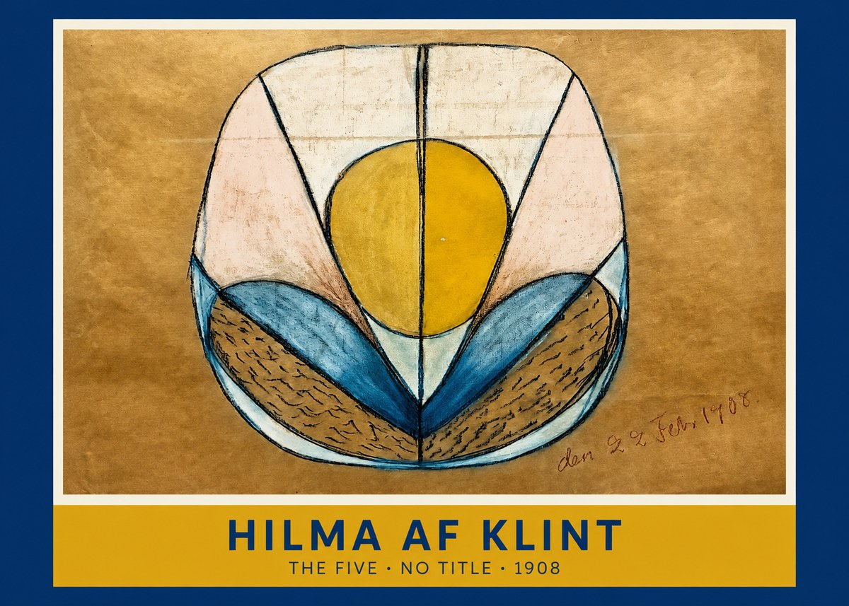 Hilma af Klint The Five - No Title No1 - Poszter