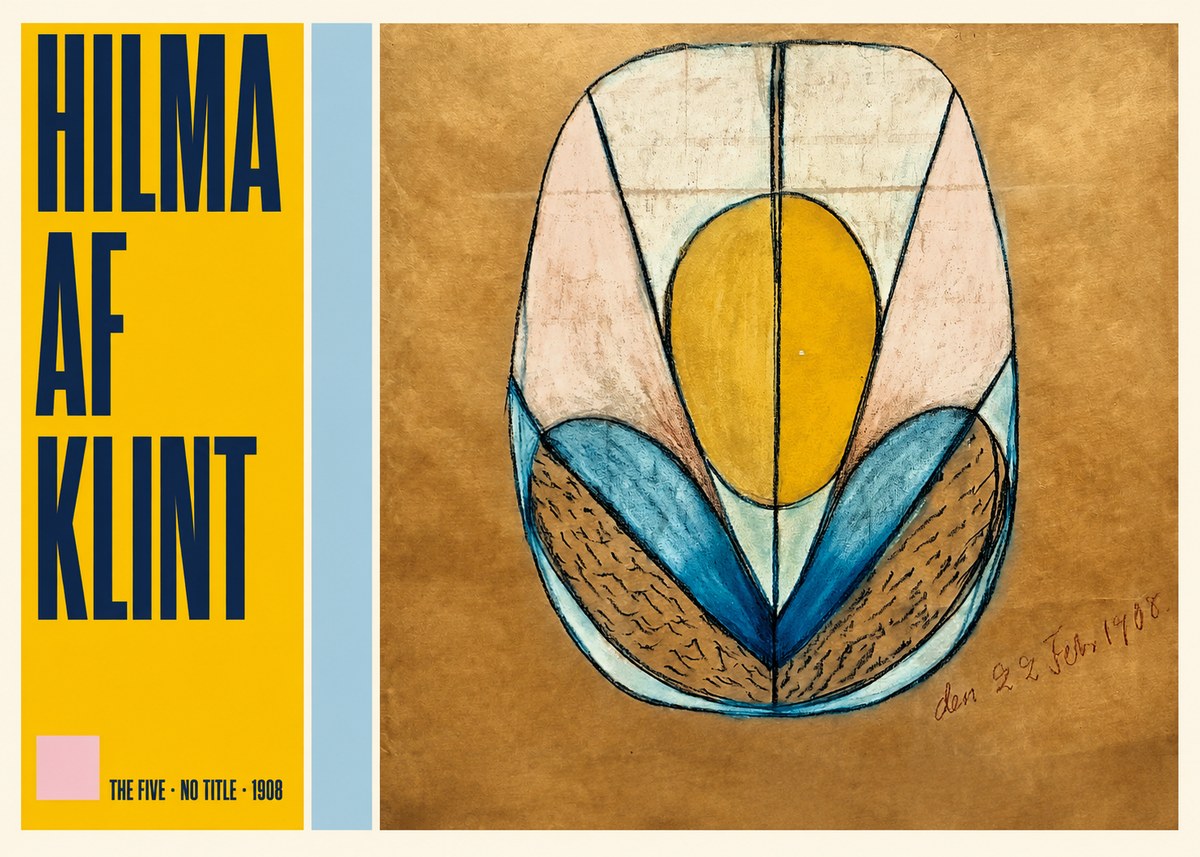 Hilma af Klint The Five - No Title No5 - Poszter