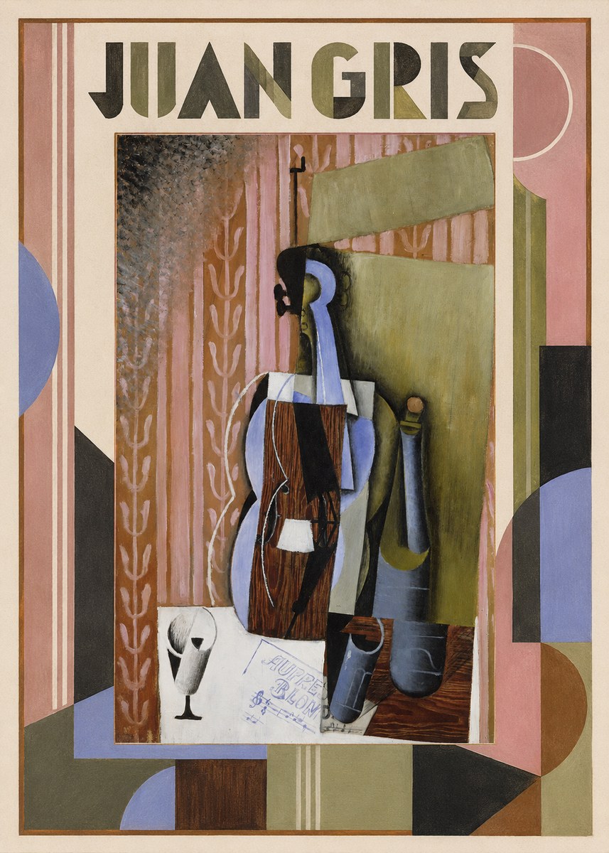 Juan Gris Still Life with Mandolin No1 - Poszter