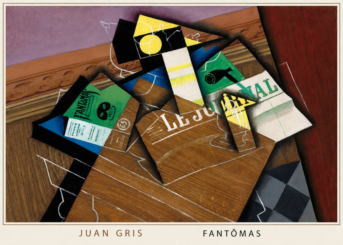 Juan Gris Fantômas I No6 - Poszter