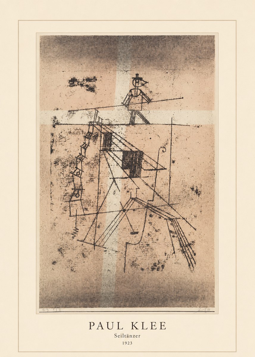 Paul Klee Seiltänzer II No4 - Poszter