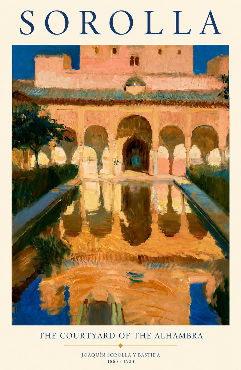 Sorolla The Courtyard of the Alhambra No1 - Poszter