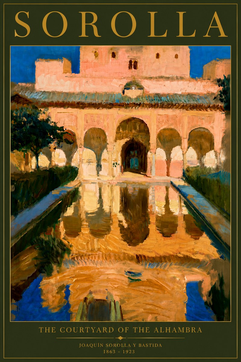 Sorolla The Courtyard of the Alhambra No6 - Poszter