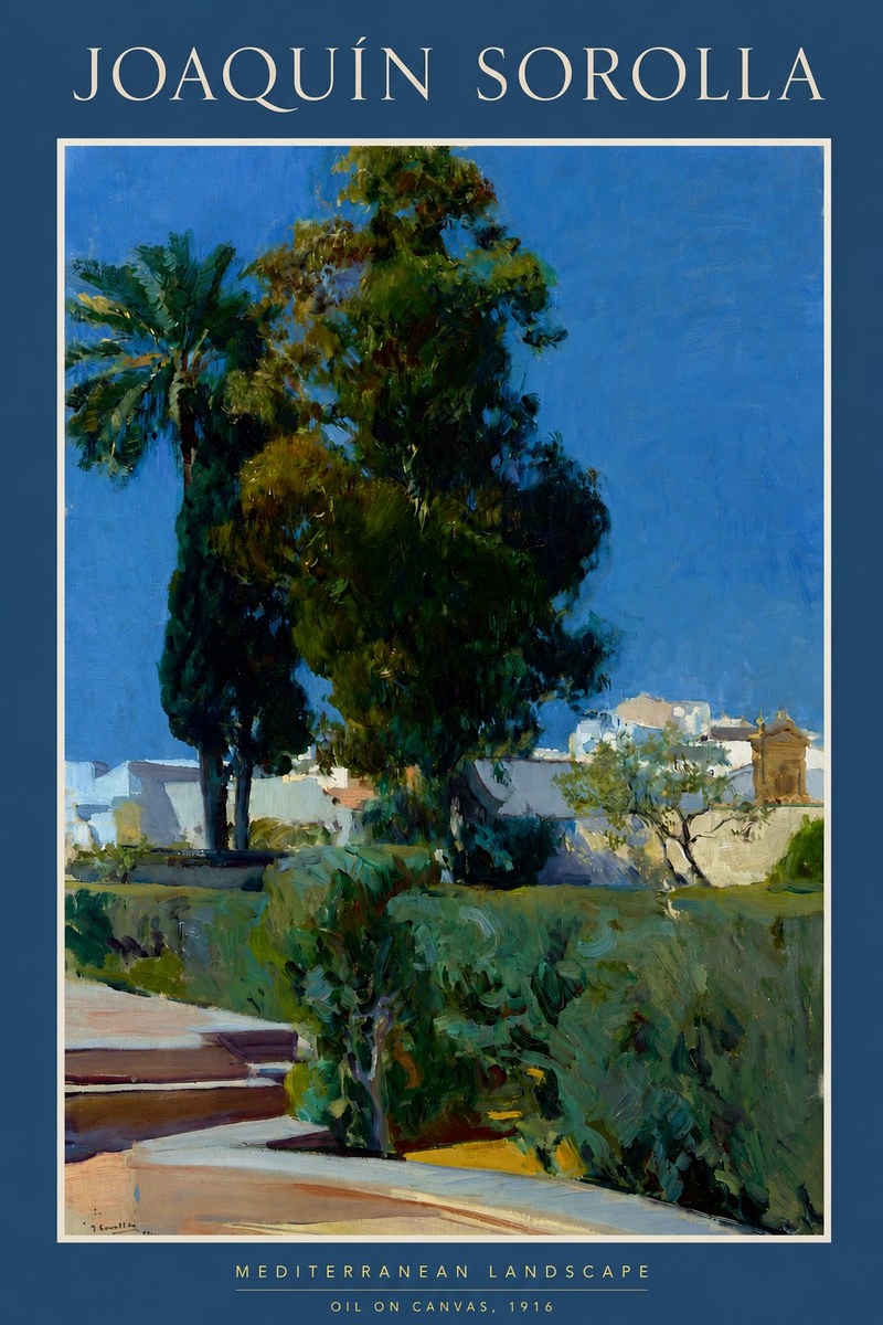Sorolla Mediterranean Landscape No2 - Poszter