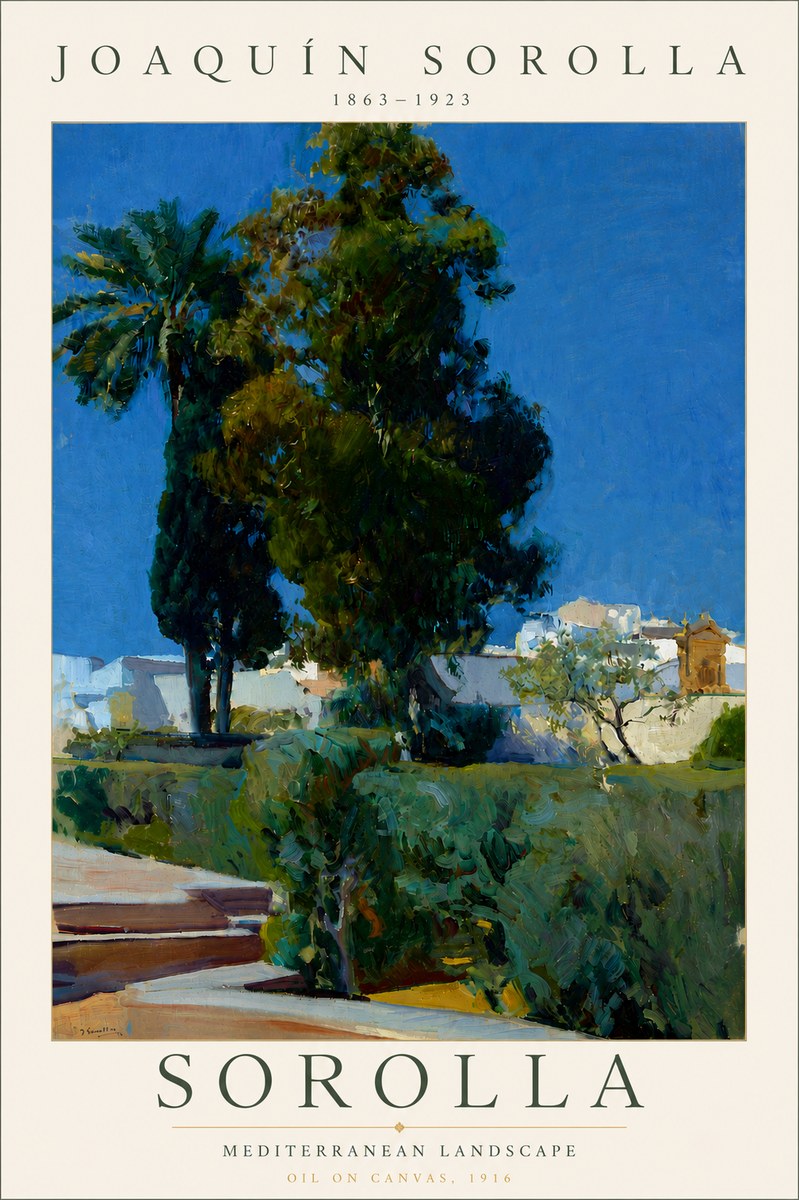 Sorolla Mediterranean Landscape No6 - Poszter