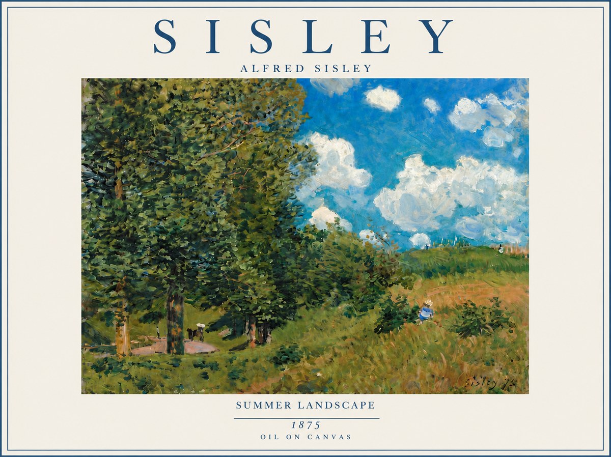 Sisley Summer Landscape No6 - Poszter