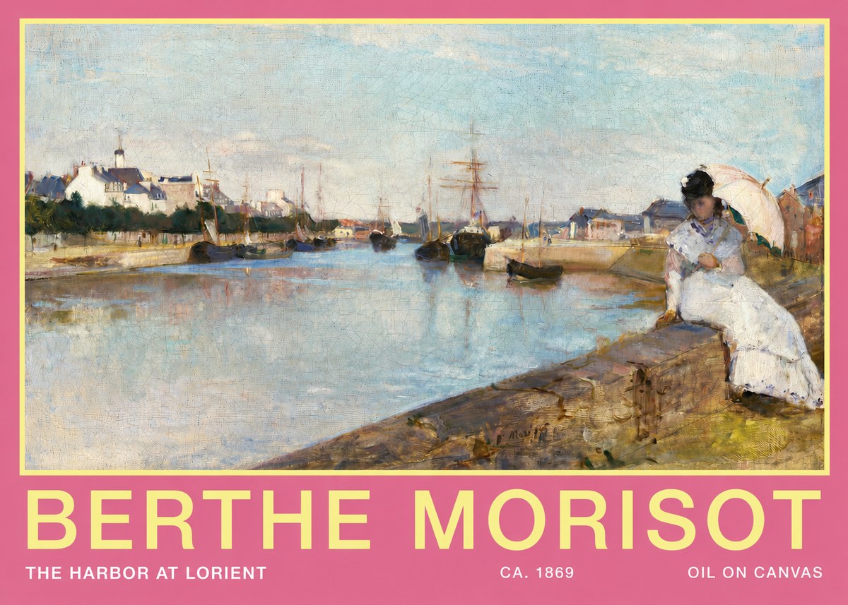 Berthe Morisot The Harbor at Lorient No2 - Poszter