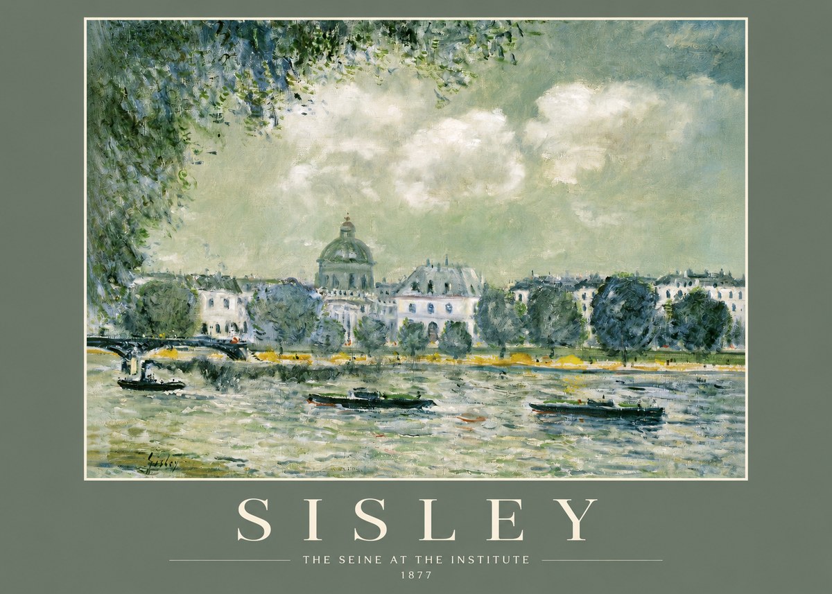 Sisley The Seine at the Institute No2 - Poszter