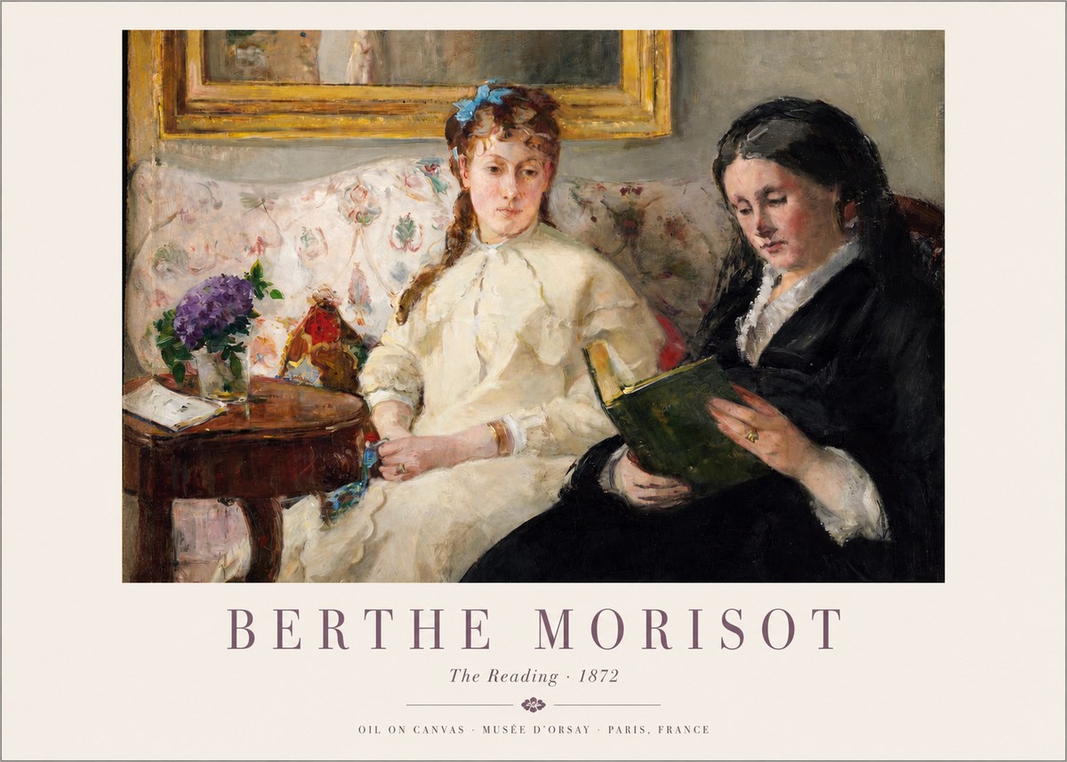 Berthe Morisot Young Women Reading No6 - Poszter